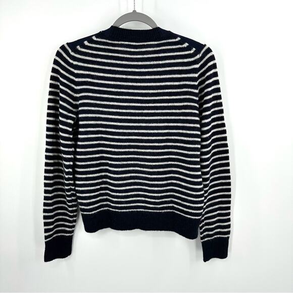 Madewell Mixed-Yarn Striped Sweater navy cream Size M - Picture 9 of 10